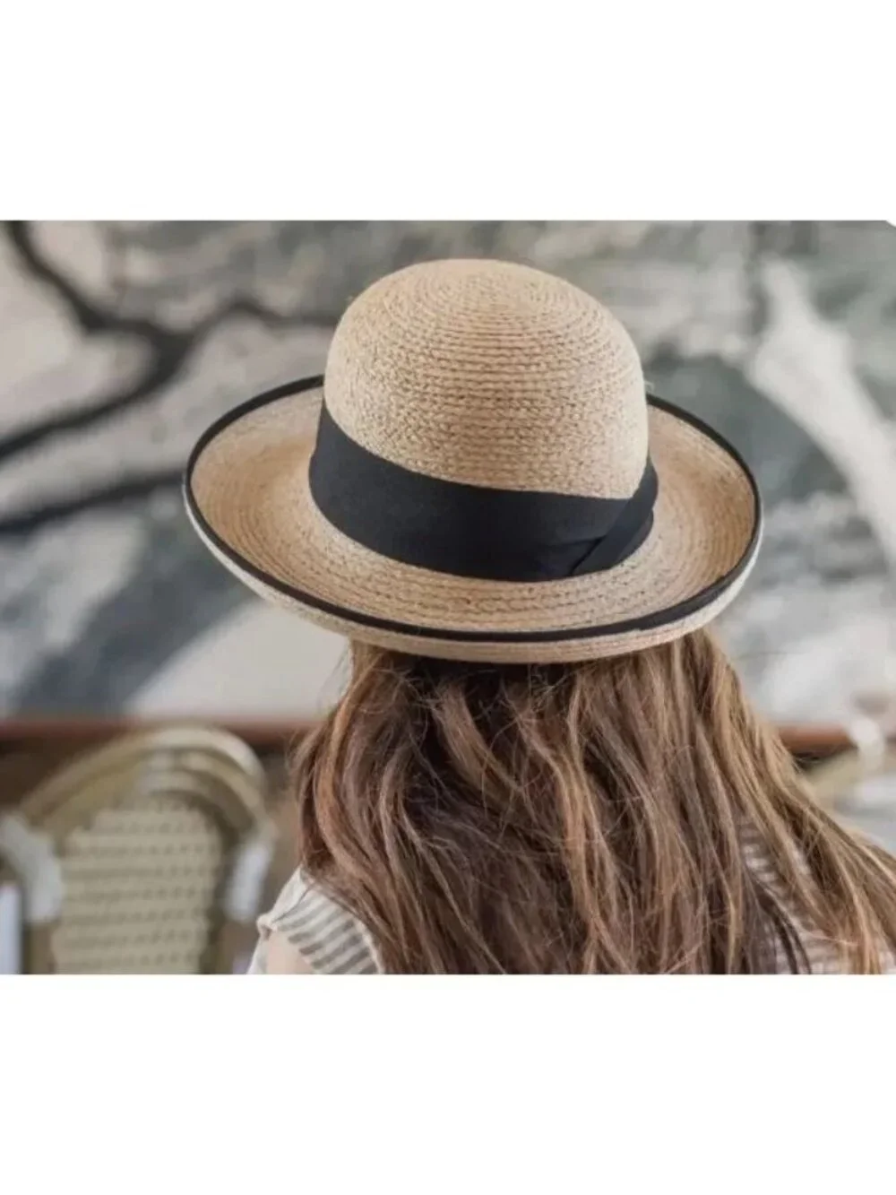 Tilley R2 Women's Medium Brim Raffia Hat UPF50 Packable MSRP$120